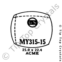 GS MY315-15 Watch Crystal