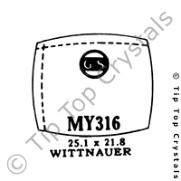 GS MY316 Watch Crystal