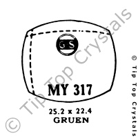 GS MY317 Watch Crystal