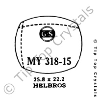 GS MY318-15 Watch Crystal