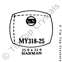 GS MY318-25 Watch Crystal