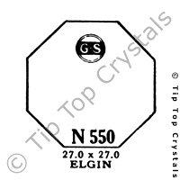 GS N550 Watch Crystal