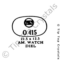 GS O415 Watch Crystal
