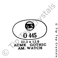 GS O445 Watch Crystal
