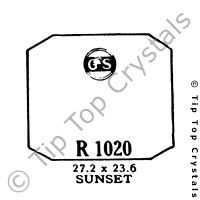 GS R1020 Watch Crystal