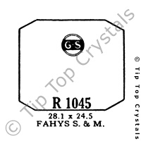 GS R1045 Watch Crystal