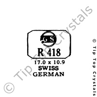 GS R418 Watch Crystal