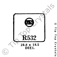 GS R532 Watch Crystal