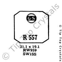 GS R557 Watch Crystal