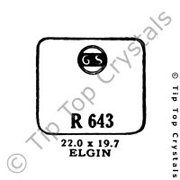 GS R643 Watch Crystal