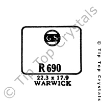 GS R690 Watch Crystal