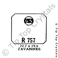 GS R757 Watch Crystal