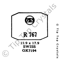 GS R767 Watch Crystal