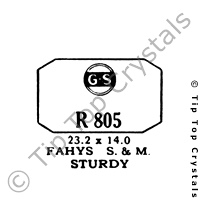 GS R805 Watch Crystal