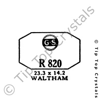 GS R820 Watch Crystal