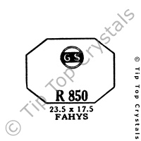 GS R850 Watch Crystal