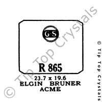 GS R865 Watch Crystal