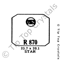 GS R870 Watch Crystal