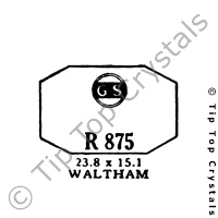 GS R875 Watch Crystal