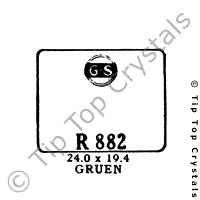 GS R882 Watch Crystal