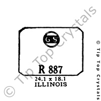 GS R887 Watch Crystal