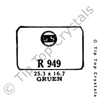 GS R949 Watch Crystal