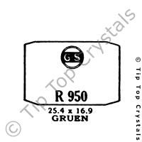 GS R950 Watch Crystal