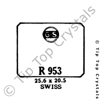 GS R953 Watch Crystal