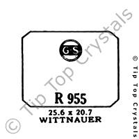 GS R955 Watch Crystal