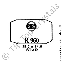 GS R960 Watch Crystal