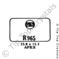 GS R965 Watch Crystal