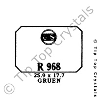 GS R968 Watch Crystal