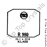 GS R980 Watch Crystal