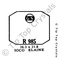 GS R985 Watch Crystal