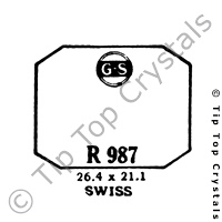 GS R987 Watch Crystal