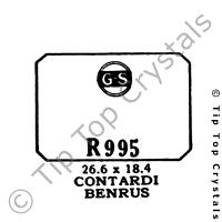 GS R995 Watch Crystal