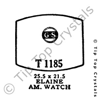 GS T1185 Watch Crystal