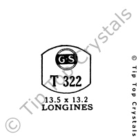 GS T322 Watch Crystal