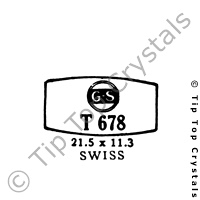 GS T678 Watch Crystal