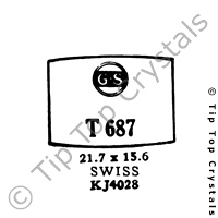 GS T687 Watch Crystal