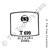 GS T690 Watch Crystal