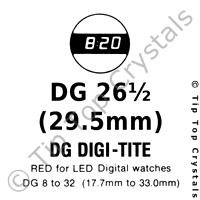 GS DG26-1/2 Watch Crystal