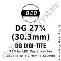 GS DG27-3/4 Watch Crystal