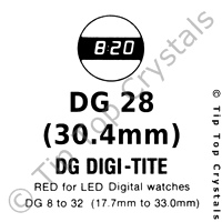 GS DG28 Watch Crystal