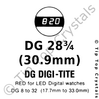 GS DG28-3/4 Watch Crystal