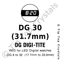 GS DG30 Watch Crystal