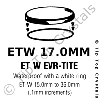 GS ETW 17.0mm Watch Crystal