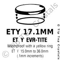 GS ETY 17.1mm Watch Crystal