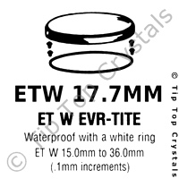 GS ETW 17.7mm Watch Crystal