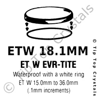 GS ETW 18.1mm Watch Crystal